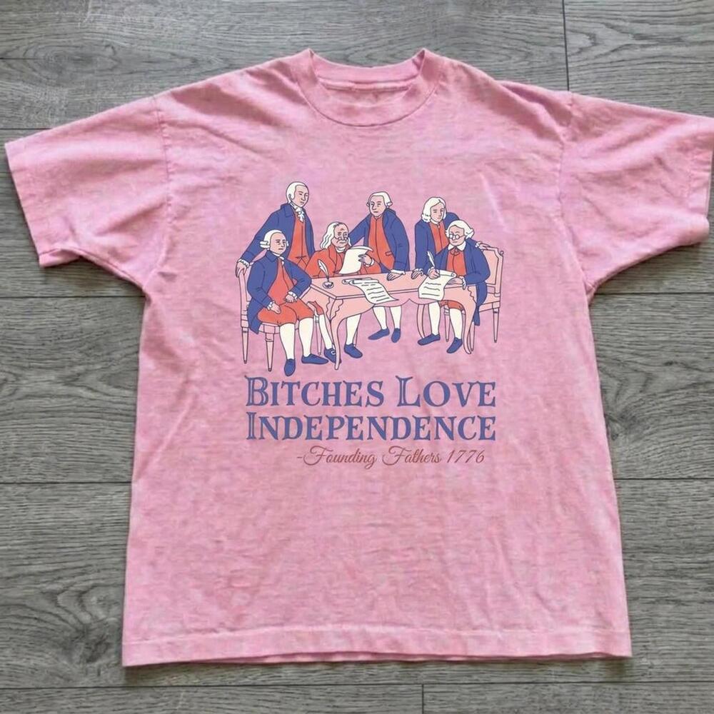 Light Graphic Tee With Funny